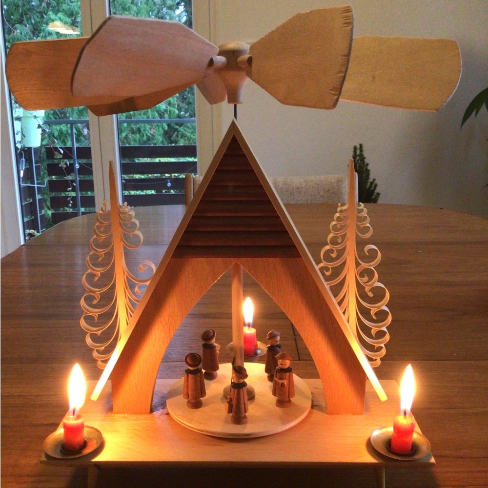 Vintage German Christmas pyramid 1970’s Original